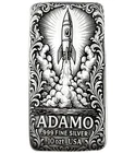 10 oz Silver Art Bar 999 - Rocket to Mars - Exclusive Limited Ed - Adamo Metals
