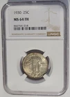 1930 Standing Liberty Quarter 25C Full Head NGC MS64 FH