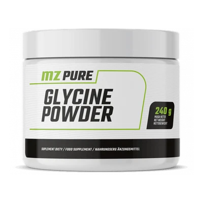 MZ PURE Glycine Powder 3000 mg – Sleep, Recovery, Neuro Support – 240g
