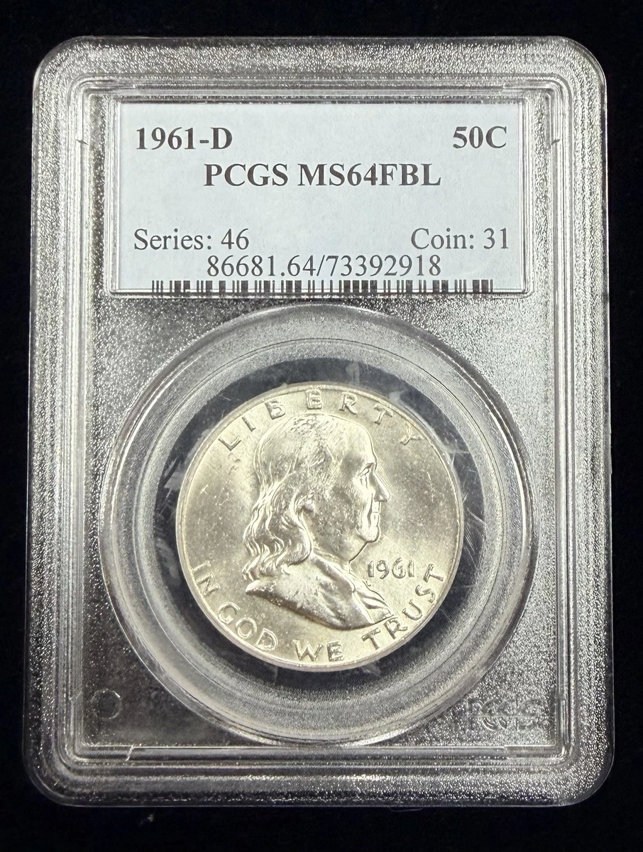 25+ MS 64 PCGS Franklin Half Dollars 1948-1963 for sale | Updated