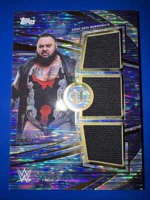 2025 WWE Universe Bronson Reed Triple Superstar Relic # d /88 RARE