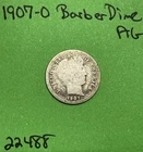 1907-O Barber / Liberty Head Dime 10c Ag About Good