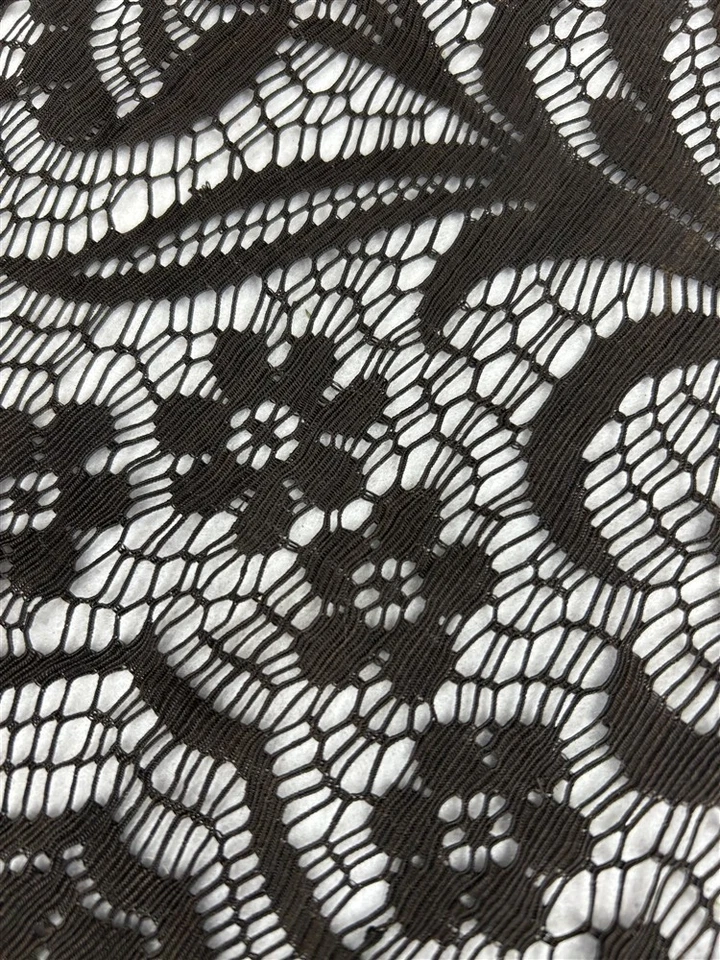 antiguo chal de encaje negro triángulo 108x72 algodón tejido original años 1800 Foto 4 de 4