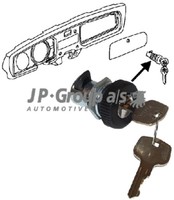 Handschuhfachschloss Classic JP Group 8189801300 FüR VW Kaefer 15 1200 1300 1302