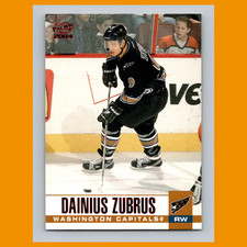Dainius Zubrus #350 2003-04 Pacific Red Washington Capitals Hockey Card NHL