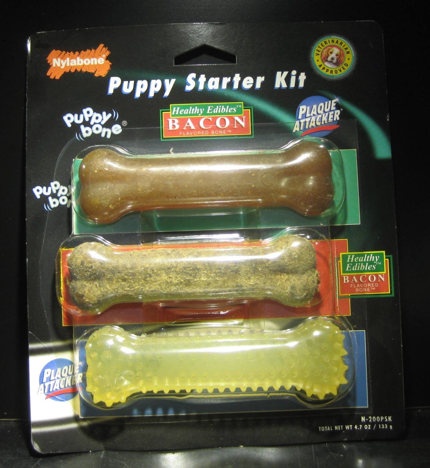 NylaBone Puppy Starter Kit Healthy Edibles Bacon