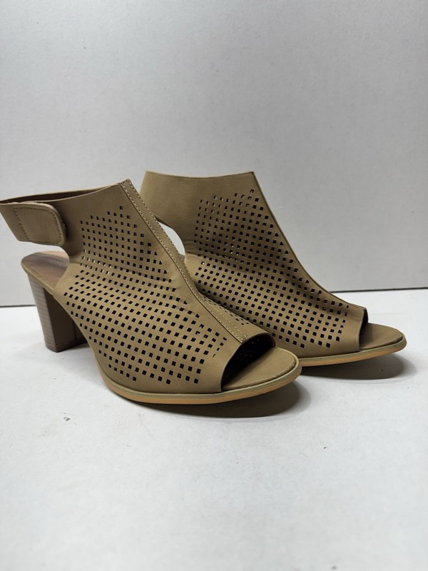 Women’s Belladia Sling back Open Toe Summer Shoes Sandals Size 10 Beige Brown