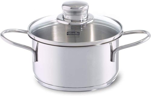 Fissler Stainless Steel Pot Snacky Set, Casserole 14cm, Saucepan 14cm, Frying Pa - Picture 3 of 4