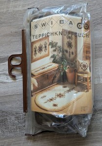 Vintage Rare Swiba Rug Braiding Kit Instructions Patterns Braiders Craft Tools
