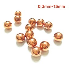 &Phi; 0.3mm-15mm Pure Cupper Balls Solid Precision Ball 99.9% Cu Smooth Sphere Beads