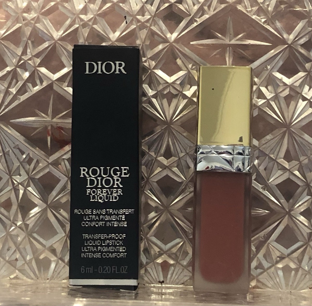 Rouge Dior Forever Liquid Sequin Glittery Lipstick 323