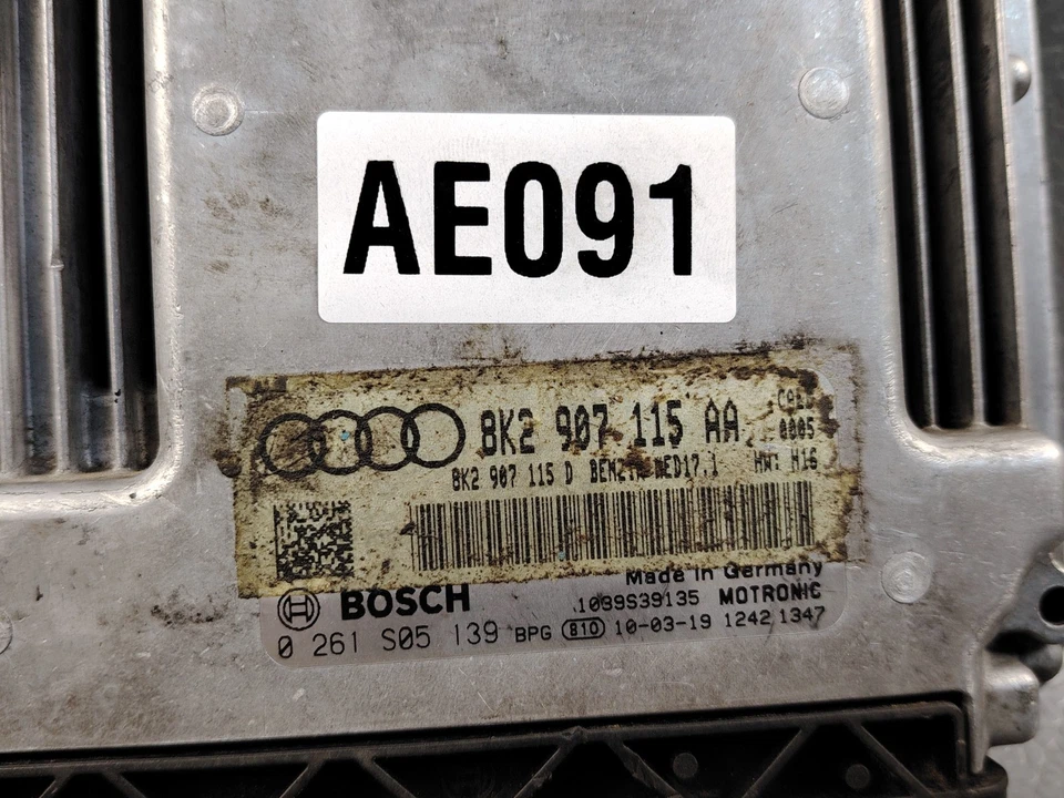 AUDI A4 A5 QUATTRO 2010 2,0 módulo de control del motor ecu ecm 8K2907115aa 0261S05139 Foto 3 de 4