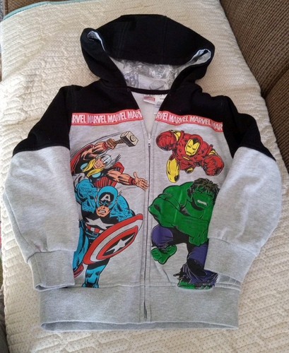 Marvel Super Heros Hoodie Boys Size 6