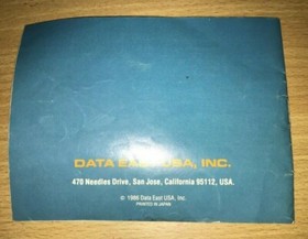 Karate Champ NES Nintendo Instruction Manual Only