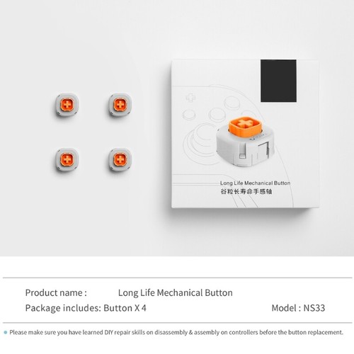 4 Pieces Long Life Mechanical Buttons Gamepad Repair Part for 2 NS08 NS09 - Picture 7 of 8