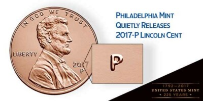2017-P Lincoln Shield Cent - Uncirculated from Mint Roll - Only cent w/ P mint