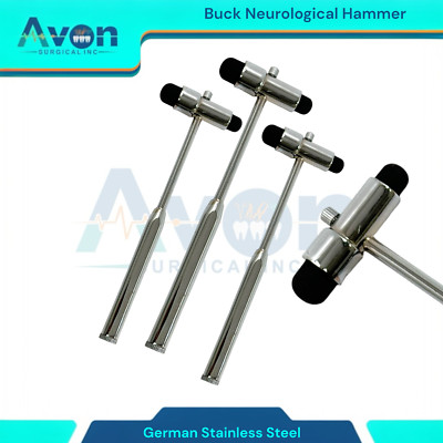 Neuro Reflex Hammer Set Buck Hammer for Reflex Testing (3PCS Bundle)