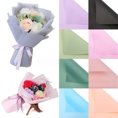 Flowers Wrapping Paper Translucent Sheet Gift Packaging Floral Bouquet 20pcs