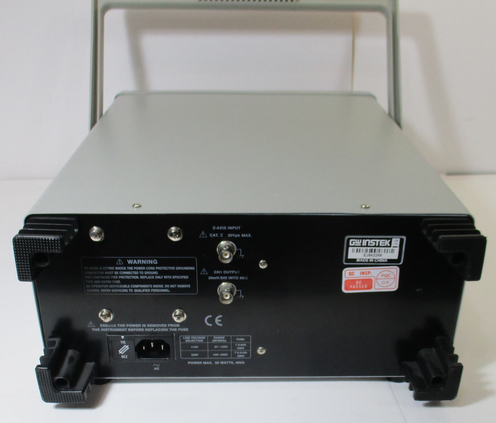 GW Instek GOS-620 2 Channel 20MHz Analog Oscilloscope | eBay