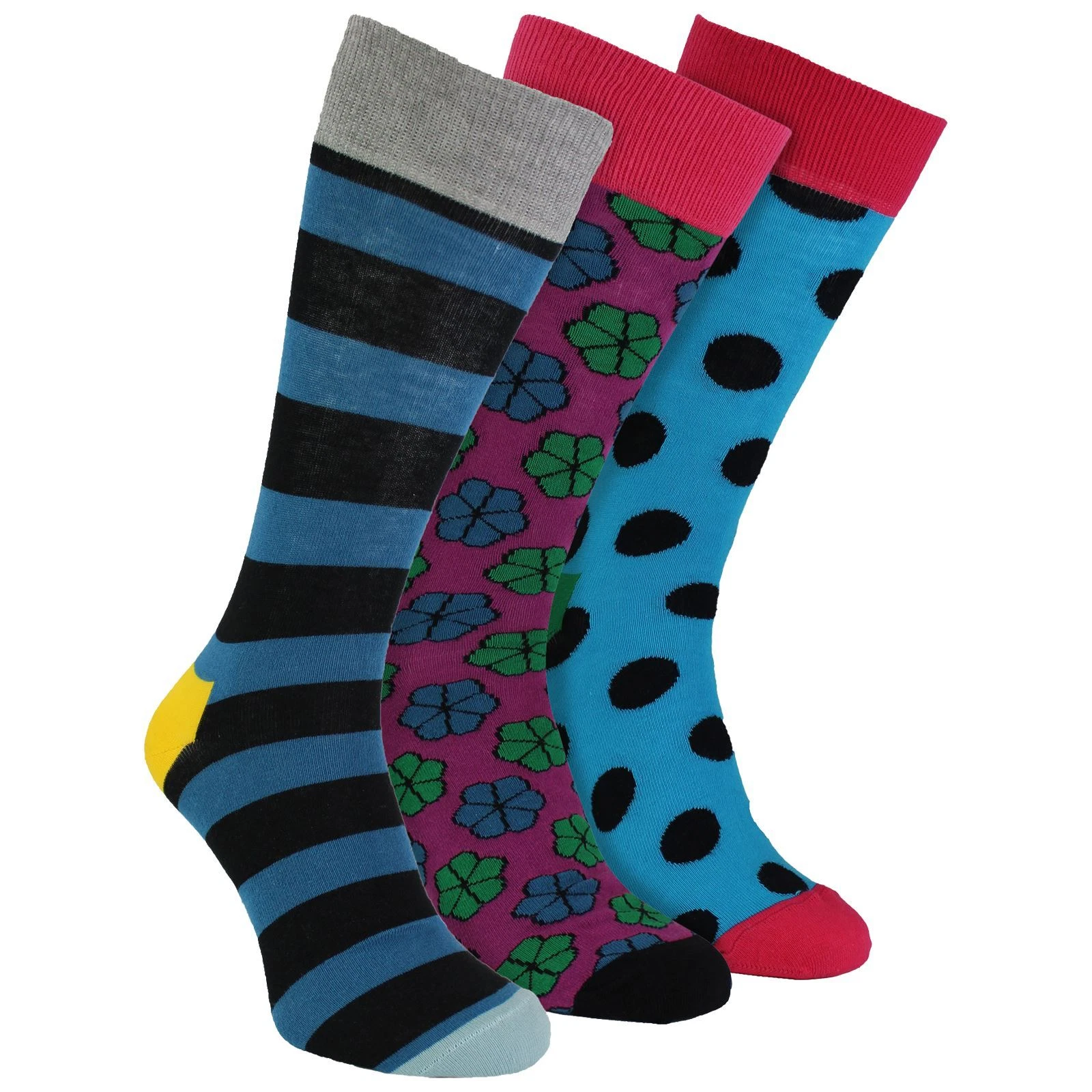 3 Pack Mens Colourful Stripe Dress Socks | HS by Happy Socks