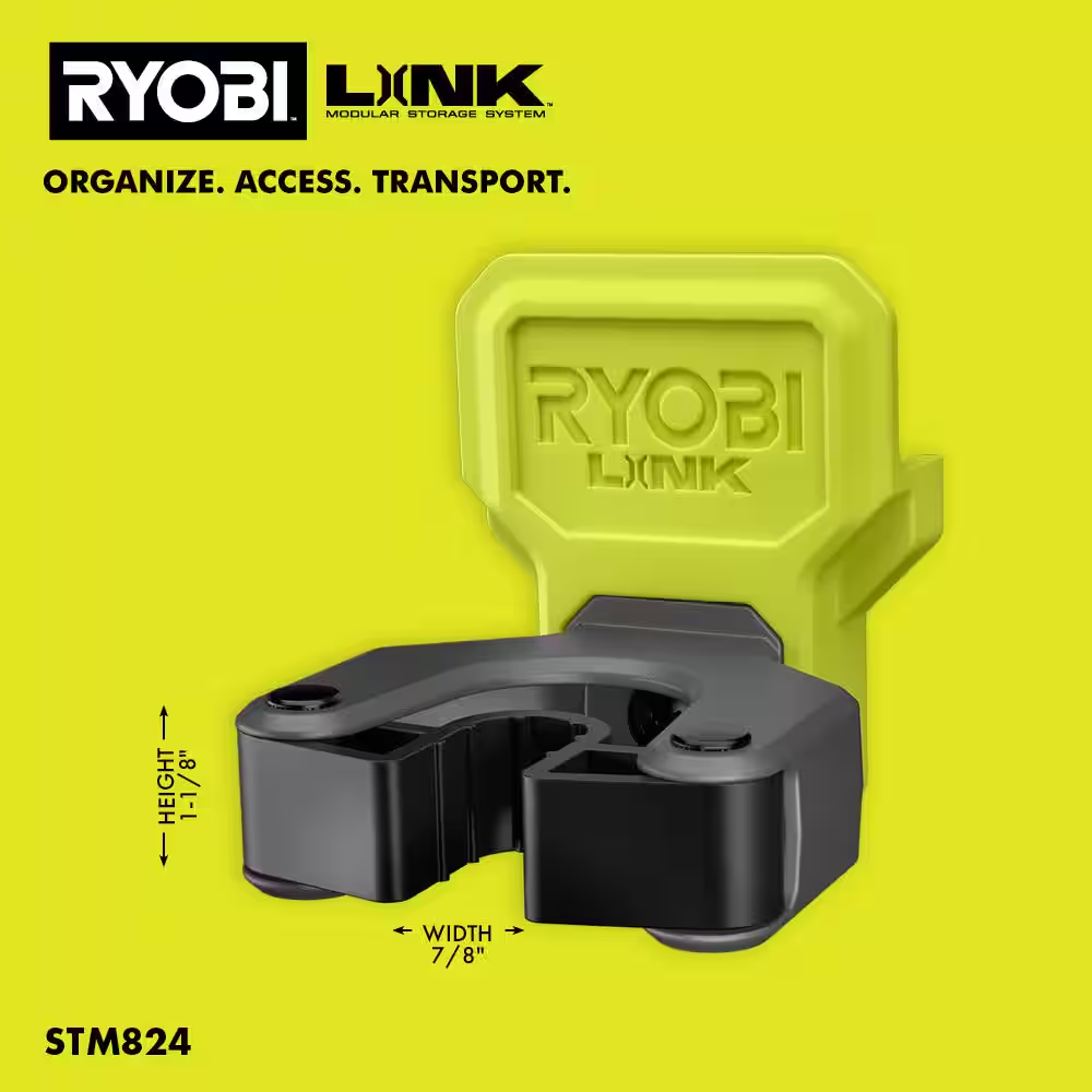 RYOBI LINK Reversible Clamp Hook STM824 Securely Clamp for Brooms