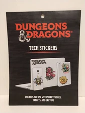 Surreal Entertainment 4 Dungeons & Dragons Reusable Stickers ~ Phone, Laptop