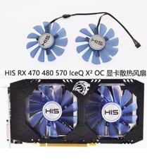 New HIS RX 470 480 570 IceQ X OC graphics card cooling fan FDC10U12S9-C