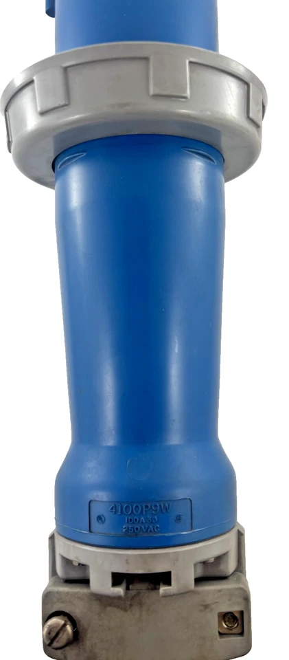 4100P9W: CAMPANA, PASADOR Y FUNDA ENCHUFE HERMÉTICO 100 AMPERIOS, 3 FASES, 250VAC, 3 POLOS, - Imagen 3 de 4