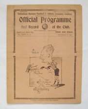 TOTTENHAM HOTSPUR v FULHAM Reserves 1934/1935 *VG Condition Football Programme*