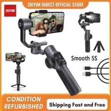 ZHIYUN Smooth 5S 3-Axis Gimbal Stabilizer + Fill Light for iPhone Huawei Samsung