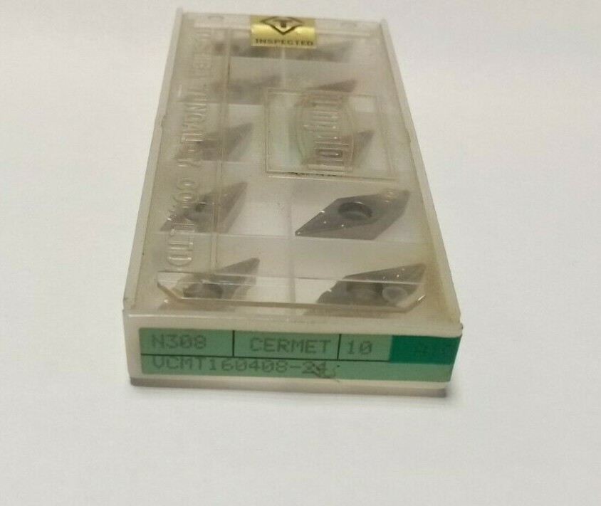 Plaquettes de rechange Tungaloy VCMT160408 en cermet n308 de qualité supérieure