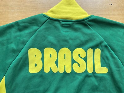 BRAZIL FOOTBALL SOCCER TRACK JACKET ADIDAS P04028 sz M MEN GREEN