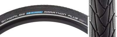 SCHWALBE TIRE SCHWALBE MARATHON PLUS PERF TWIN SMARTGUARD 700x35 BK/BK/REF