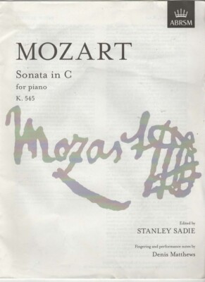 Mozart Sonata in C K. 545 - ABRSM - Acceptable - Paperback
