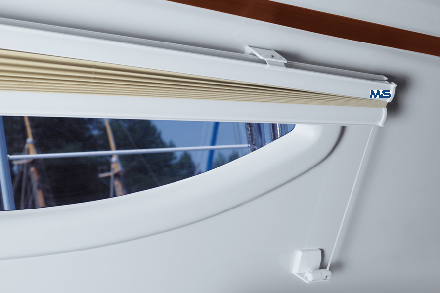 Yachtfenster Bootsfenster Plissee Jalousie Faltrollo Pleated Shade