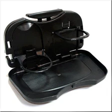 CAR RESTAURANT FOOD MEAL DRINK MULTIFUNCTIONAL TRAY HOLDER DINNER TABLE BLACK