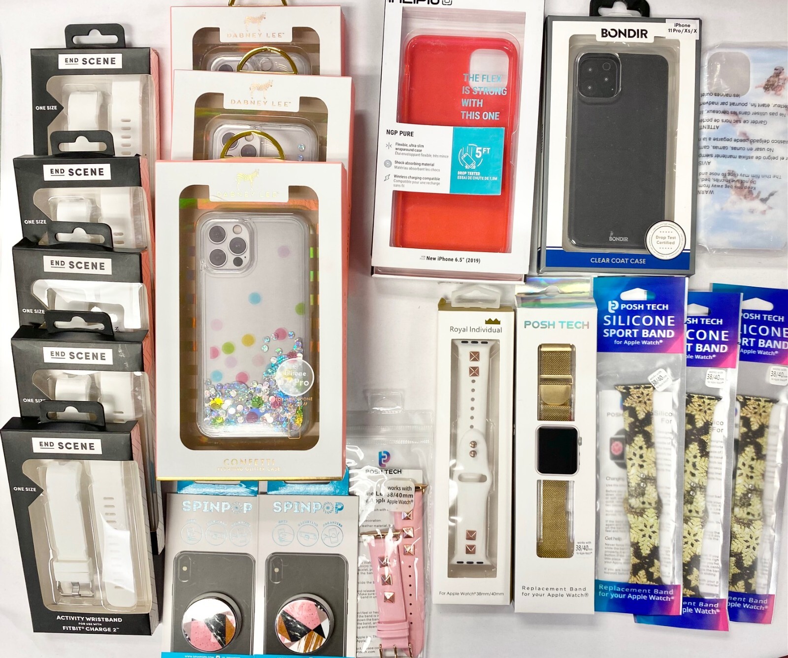 39-Piece Nordstrom Wholesale Bundle Cell Phone iPhone Case Smart Watch & Bands