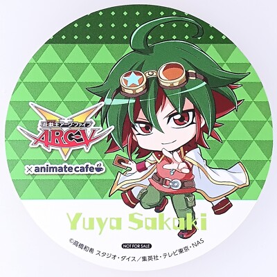 Yuya Sakaki Yu-Gi-Oh! ARC-V × Animate Cafe Coaster Japanese From