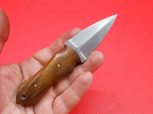 Custom Handmade Wootz Ingot Steel Mini Pocket Knife Rose Wood Handle S441 - Picture 2 of 11