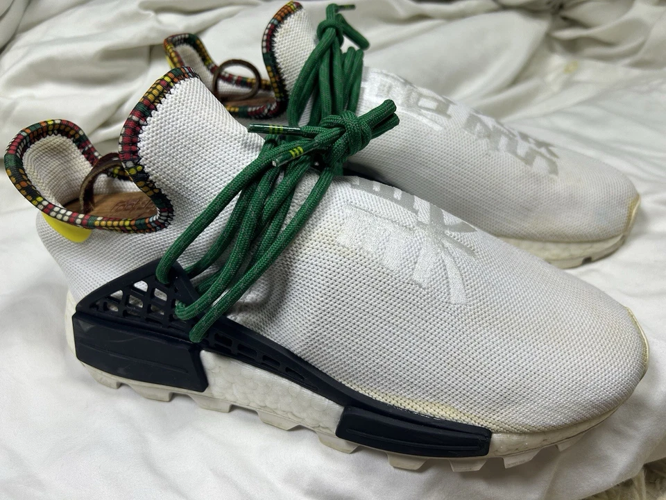 Adidas PW Pharrell Solar Hu NMD Boost Inspiration Pack White EE7583 Men 7 - Image 3 of 4