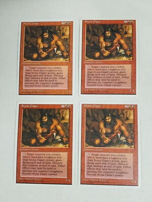 MTG Playset 4x Stone Giant (4th Edition/Red/U) - BGM