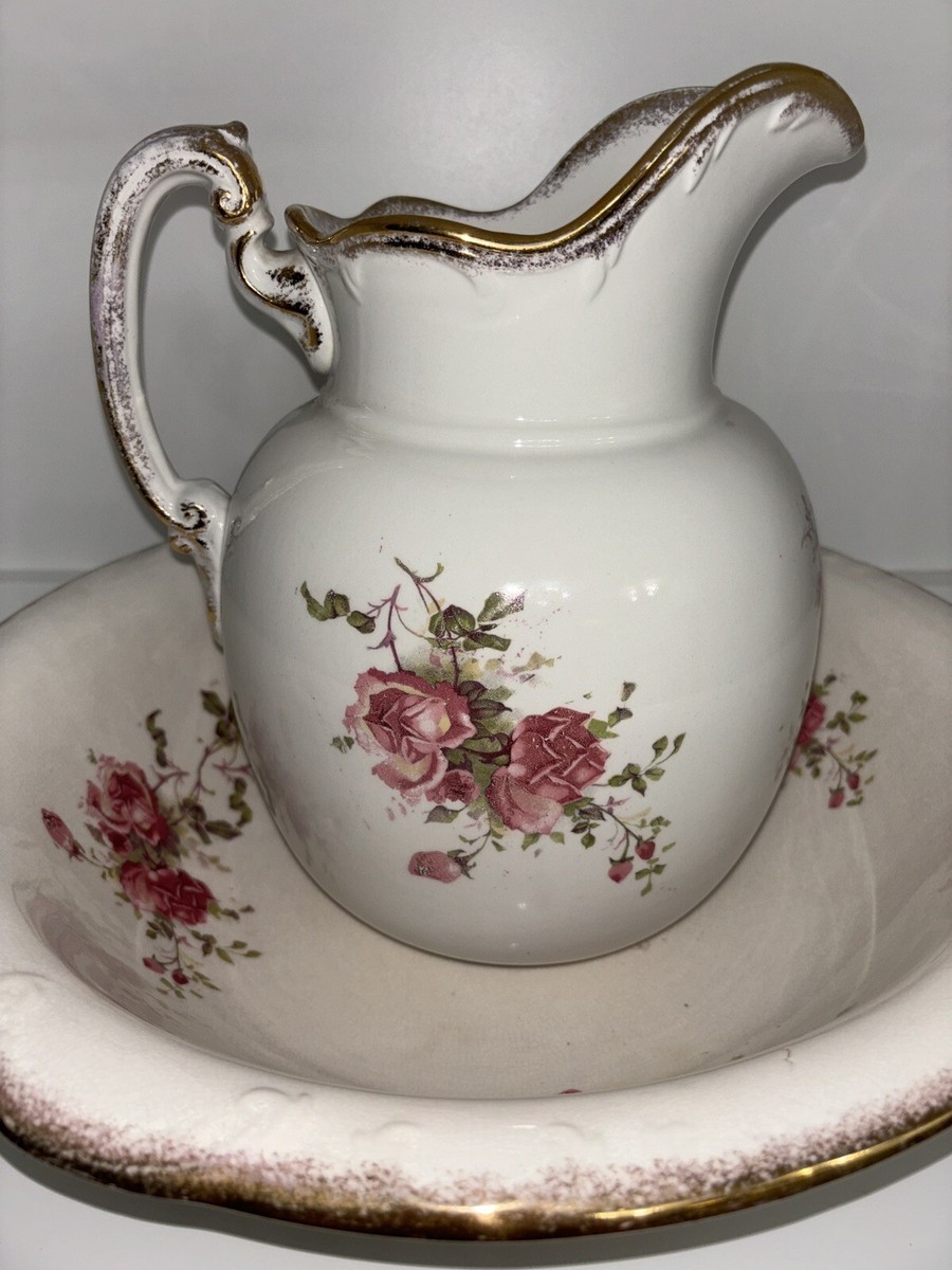 ANTIQUE Maddocks Lamberton Works Royal Porcelain Wash Bowl