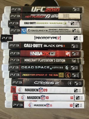 Lot of 14 PS3 Games (Dead Space 2, COD, Crysis, Madden) All CIB except minecraft