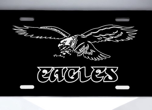 Philadelphia Eagles Aluminum Laser Engraved Front License Plate! - Foto 2 di 3