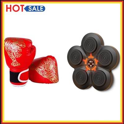 Boxing Gloves Breathable Sanda Boxing Gloves for Training Sandbag (Red Children)