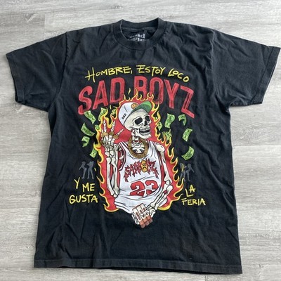 SAD BOYZ  Hombre Estoy Loco Me Gusta La Féria T-Shirt Black Size M