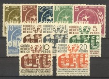 MEXICO #813 : C162 MInt NH - 1946 United Nations Set ($68)