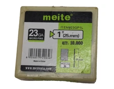 Meite 23 Gauge Pin Nails 1" Micro Headless Pins for Pin Nails 23GP1L 10,000 Pack