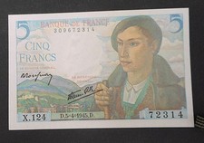 Billet 5 francs Berger 5.4.1945, F05.06, neuf, cote 30€