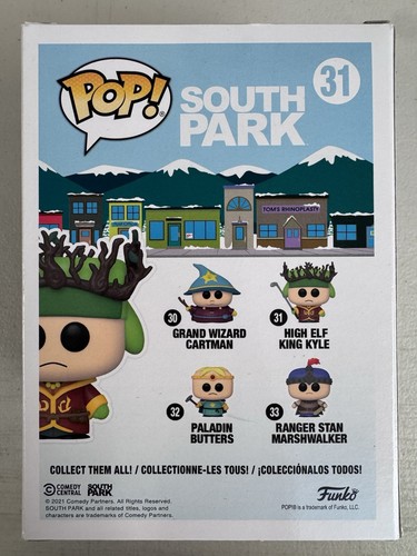 High Elf King Kyle 31 ~ South Park ~ Funko Pop Vinyl ~ Excellent Condition π - Picture 3 of 6